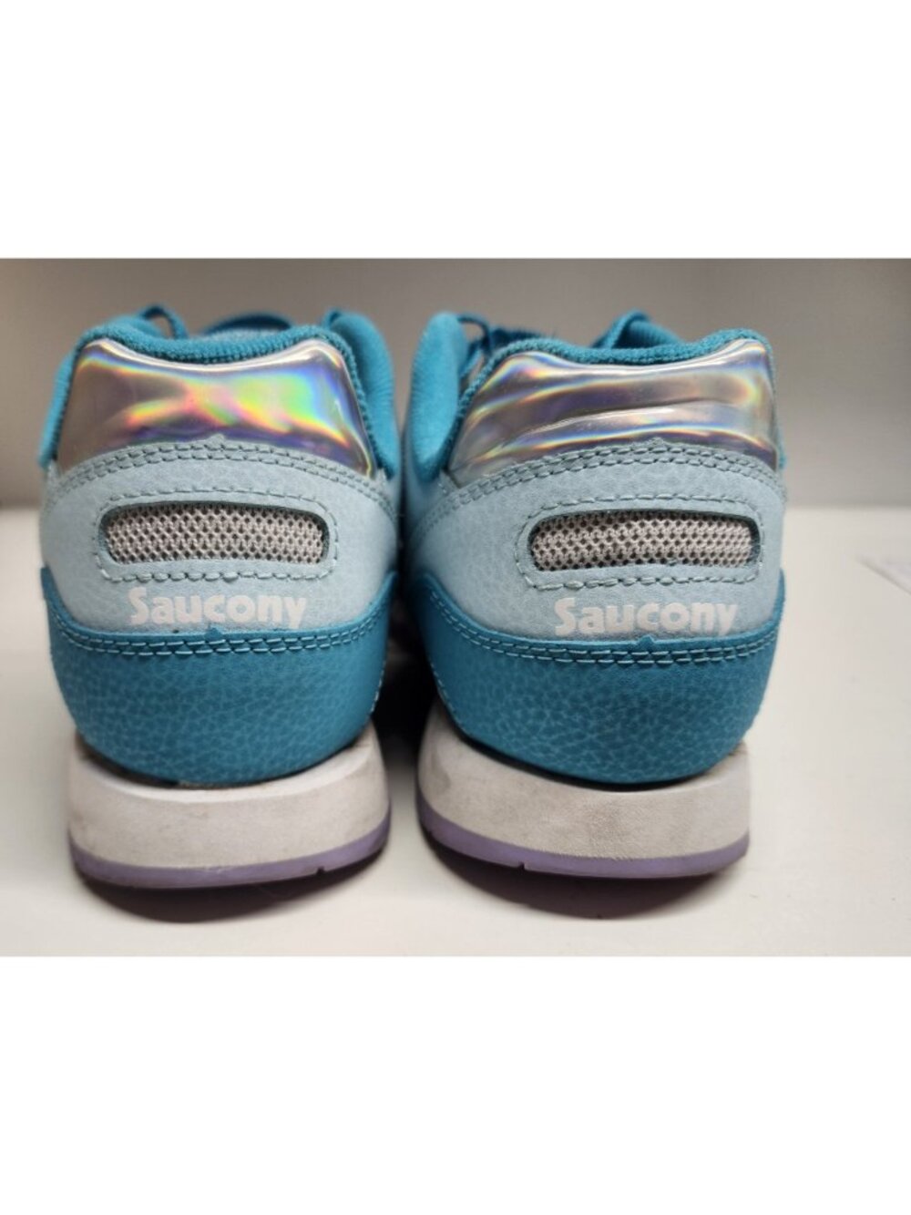 Saucony Shadow 6000 Big Kids 6.5 Women's 8.5 Turquoise Blue - Picture 8 of 8
